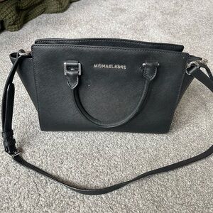 Michael Kors Black Leather Purse